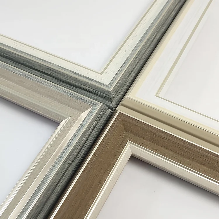 large Size Art Plastic Curved PS Foam eco-friendly Lines Photo Frame Decor Oil Painting Frame ps frame Moulding