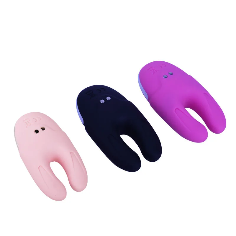 Nipple Clip Vibrating Breast Clamps Electric Nipple Stimulator With Remote Control Dual Head Nipple Clip Vibrators
