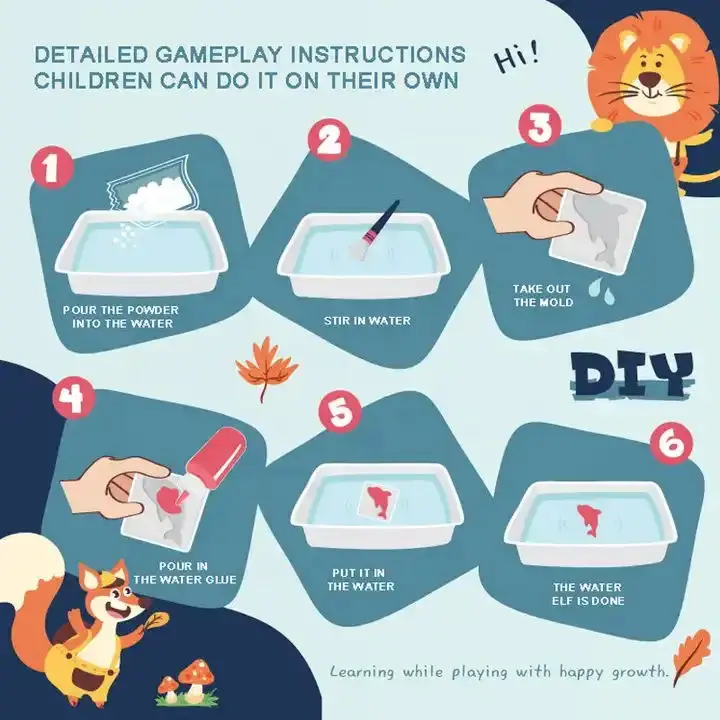 Hot Selling DIY Magical Water waterscape Magic Water Elf Toy Creative Water Elves Toy Kit For Kids