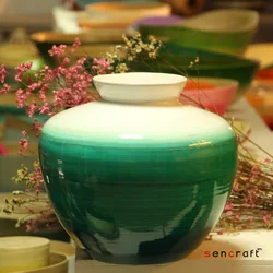 Handicraft Vietnam Bamboo flower vases decoration handmade flower vase floor vases decorative