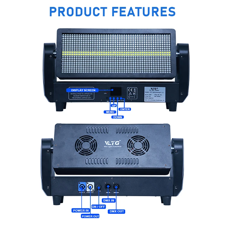 864Rgbw Events Decor Equipment Strobe Moving Head Strobe Luces Para Discoteca Dmx Ip20 Led Stage Lights