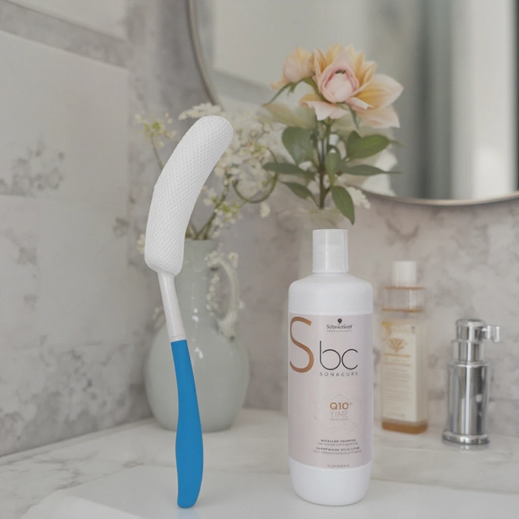 Щетка для ванны с длинной ручкой противоскользящая изогнутая ручка скребок мягкая нейлоновая сетчатая щетка спины принадлежности тела