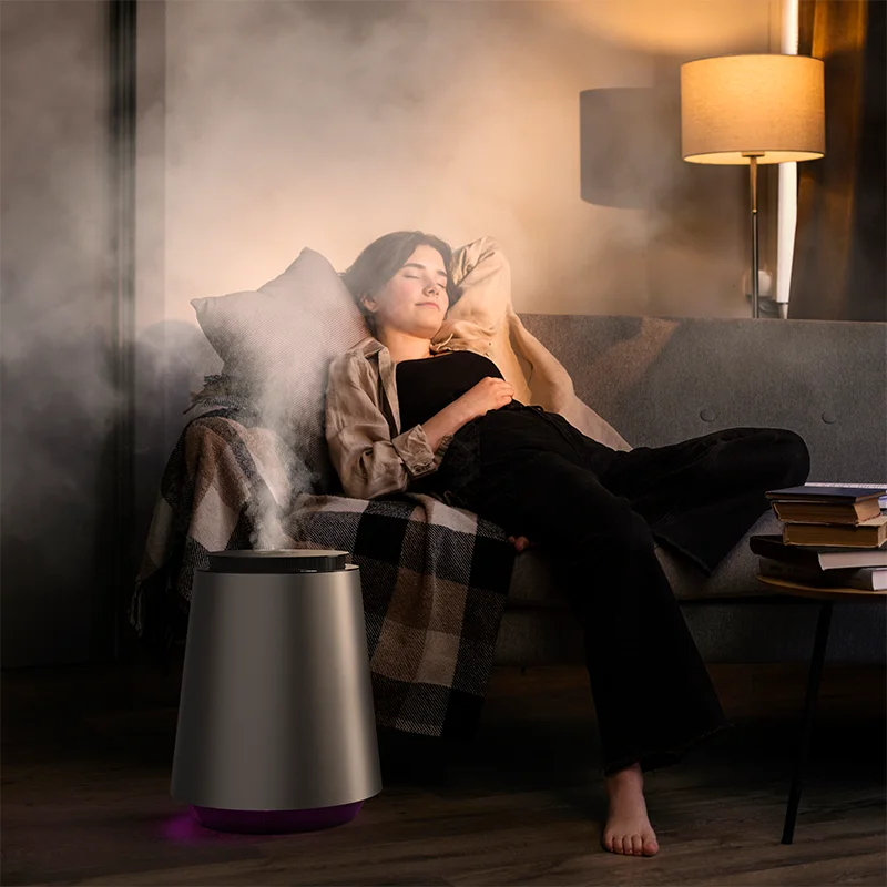 2024 New aluminum material Hot mist humidifier 100 Degree High Temperature Anti-Scald Thermal Mist Steam Humidifier