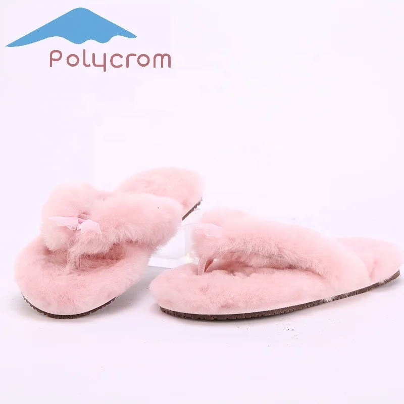 
Thermal Anti-Slippery Sole Women Slippers Sheepskin Slippers Soft And Warm Winter Indoor Shoes 