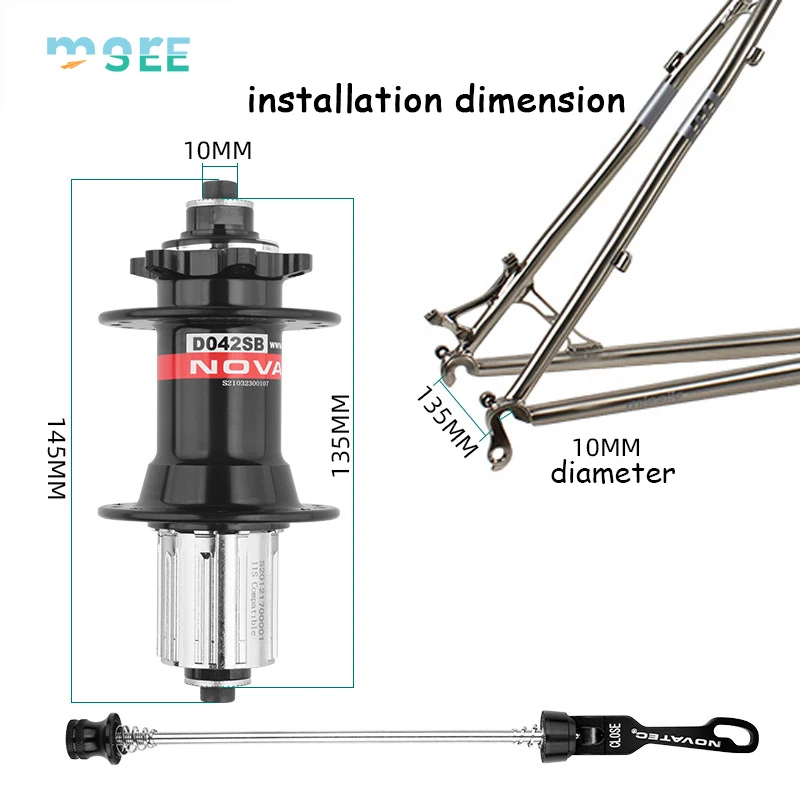 SeeMore 28/32/36 Hole Disc brake 100mm 135mm Front Rear Hubs Bike Wheel Bicycle Part Road Bike Hub