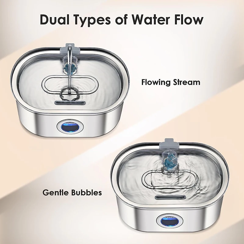 Smart 100% safely 304 Stainless Steel Automatic 3.2 L Pet Dog Cat Water Dispenser Drinking Cat Water Fountain for Pet