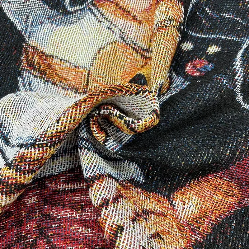 Wholesale Custom Wall Hanging Anime Tapestry Woven Throw Blanket tapestry blanket