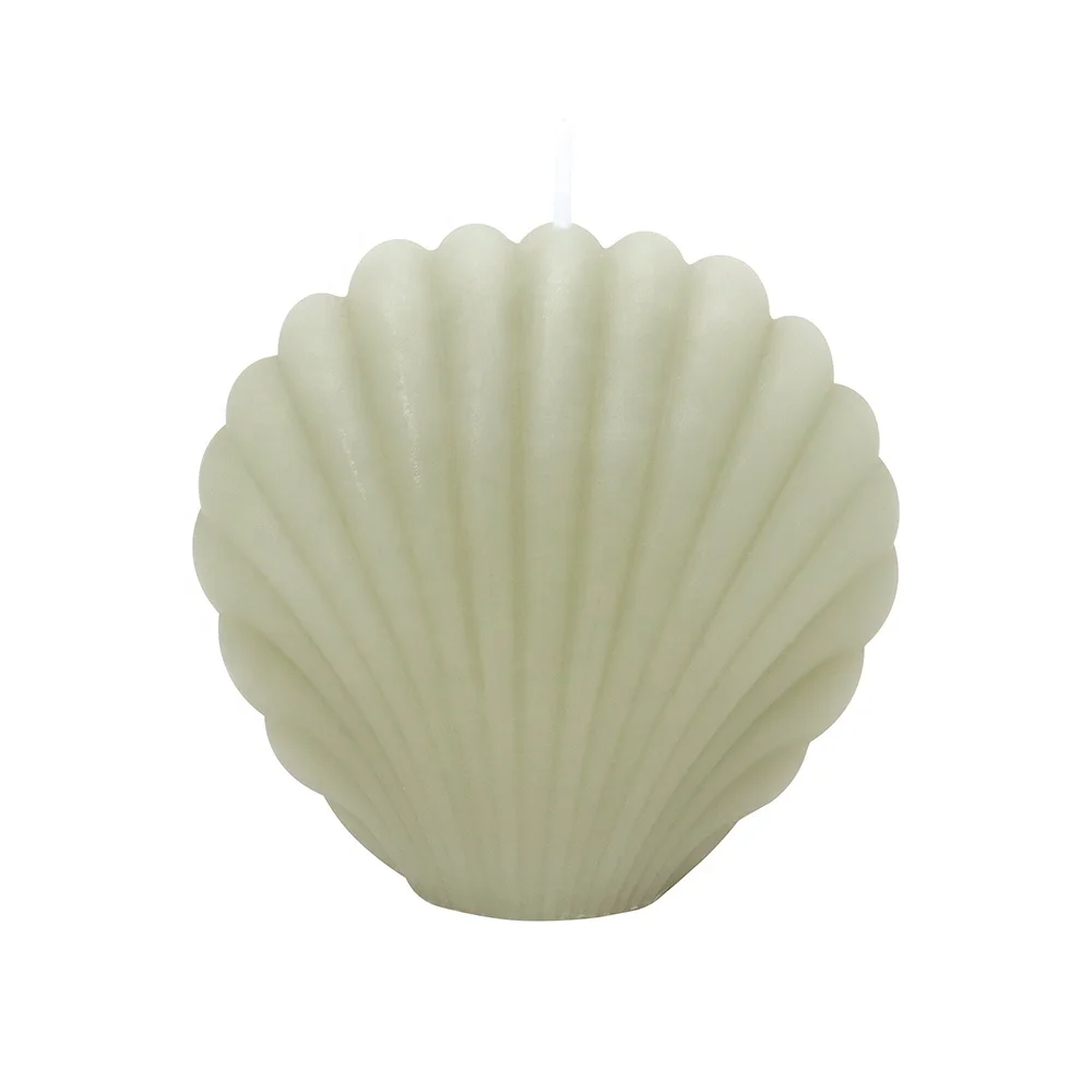 OEM Custom Creative Mold Candle Paraffin Wax Soy Wax Blend Sea Shell Shaped Scented Candles For Home Decor