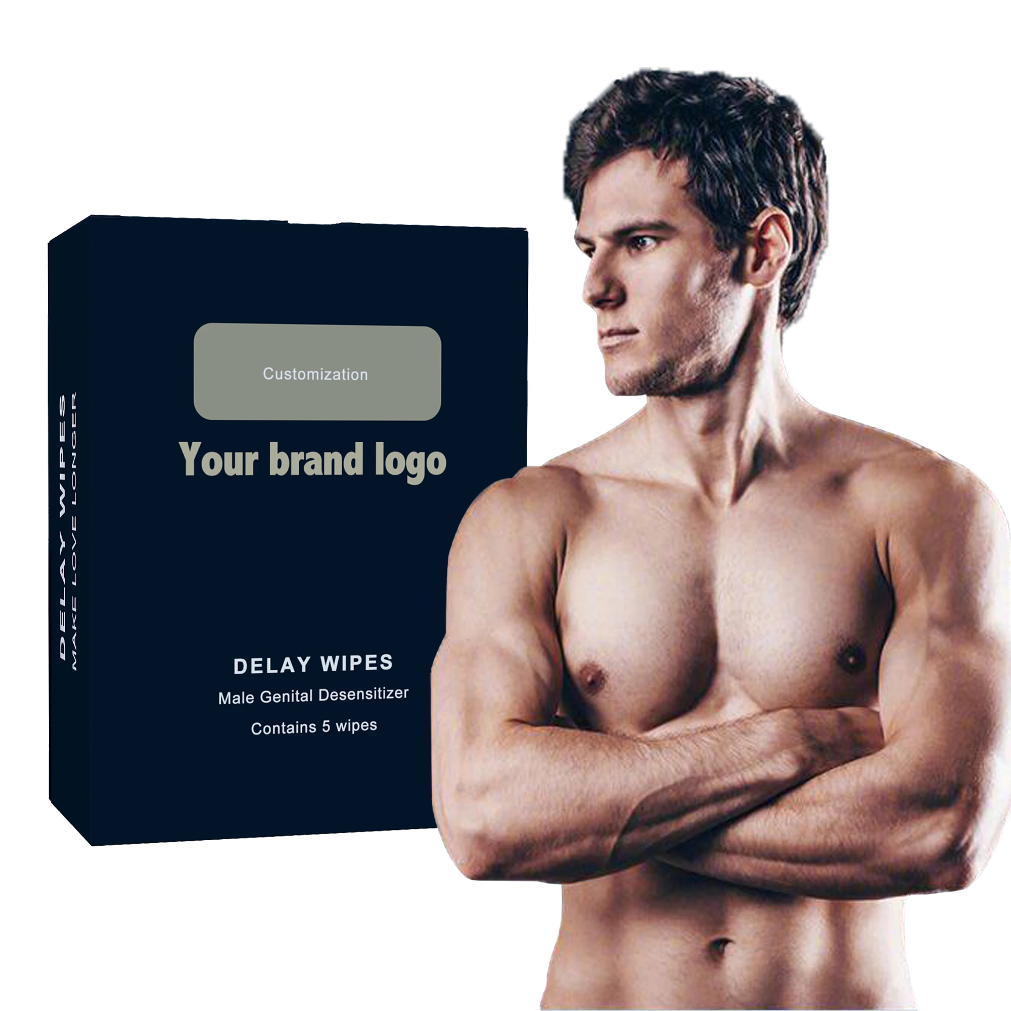 5 шт. мужские салфетки с отсрочкой