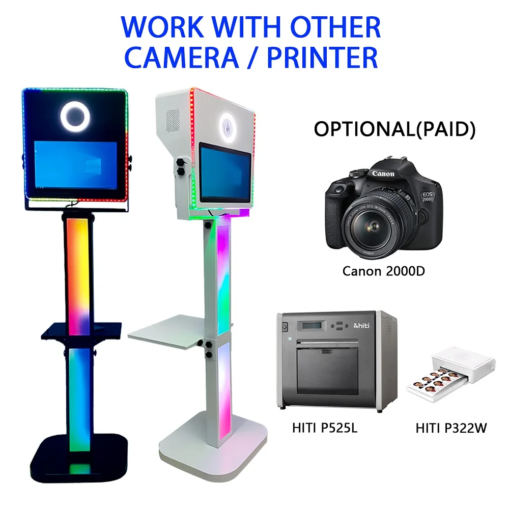 Wholesale Dslr Photobooth Shell Portable 15.6 Inch Selfie Photo Booth Price Wedding Party Magic Mirror Photo Booth