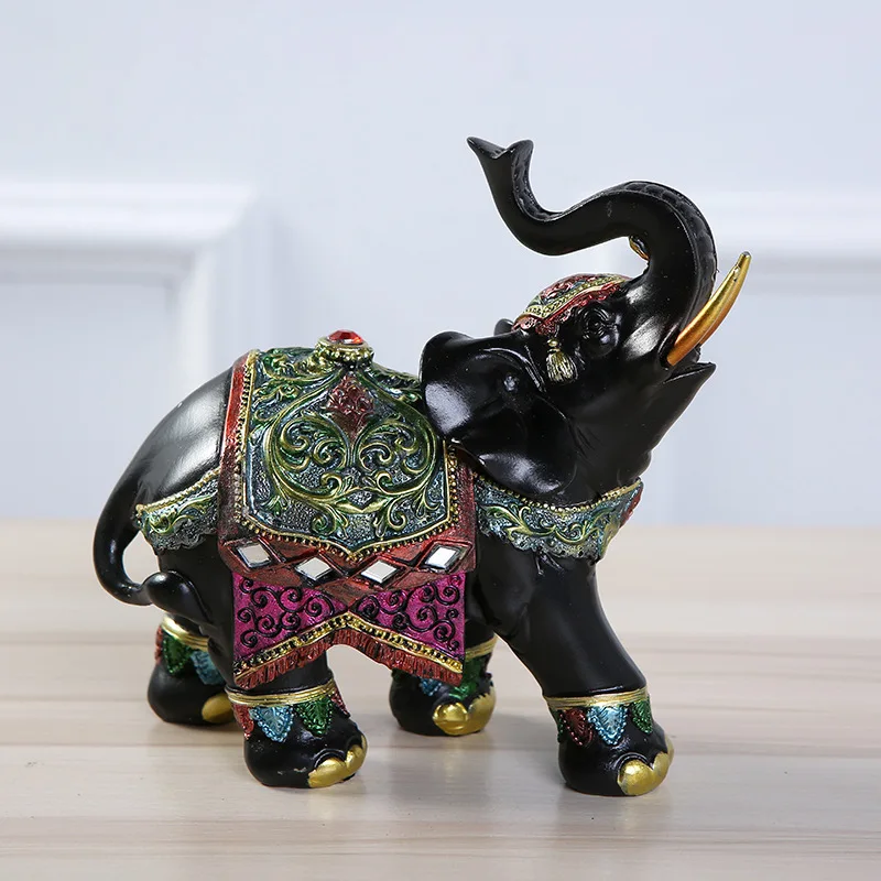 Support customized services Tour Souvenir Resin Craft Elephant Sculpture 3D ResinCrafts for Home Decoration