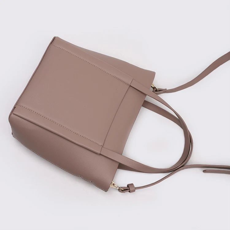 Good quality leather ladies women big tote shoulder bag,leather handbag manufacturer custom handbag with shoulder strap