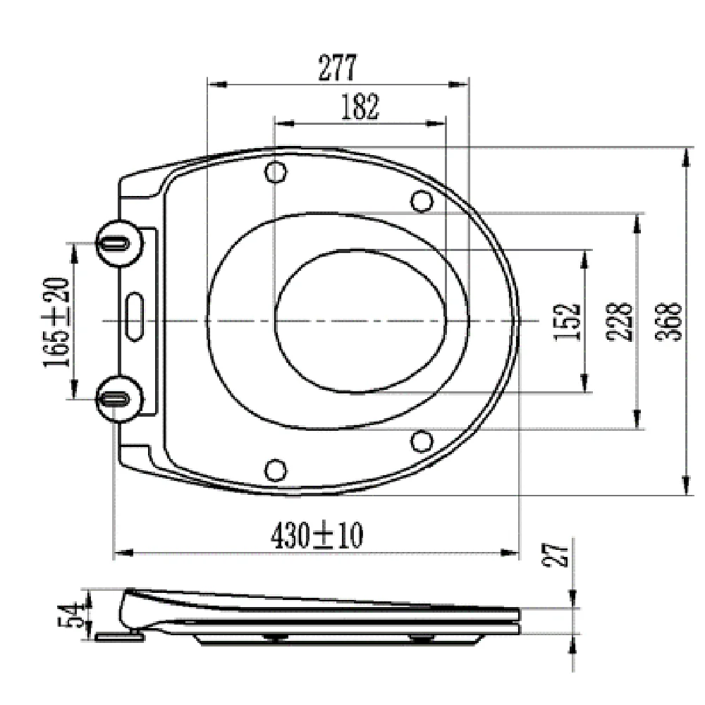Sunten SU040S Family round Toilet Seat with Removable Child Seat Soft Close Quick Release Functions Made Urea UF Materials