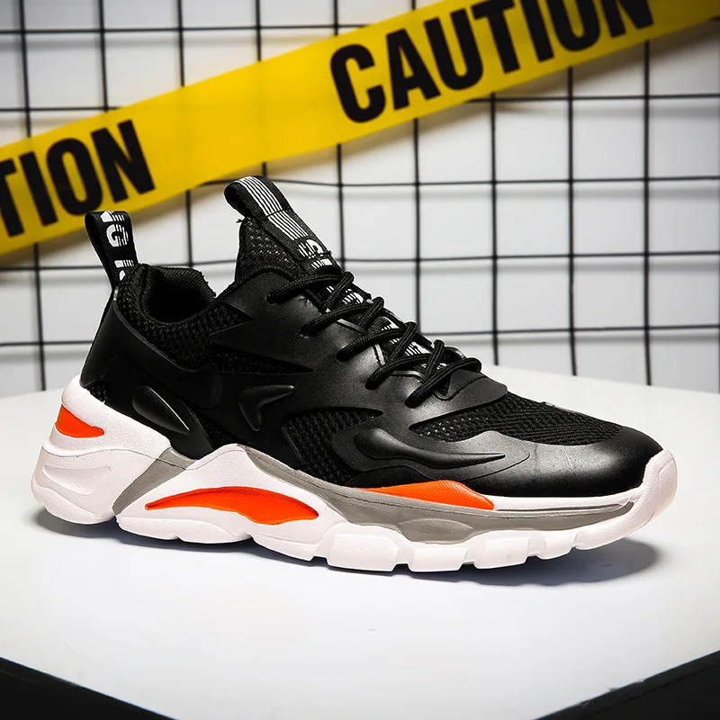 new anti-gravity custom logo plus size mesh rubber used running shoes for man