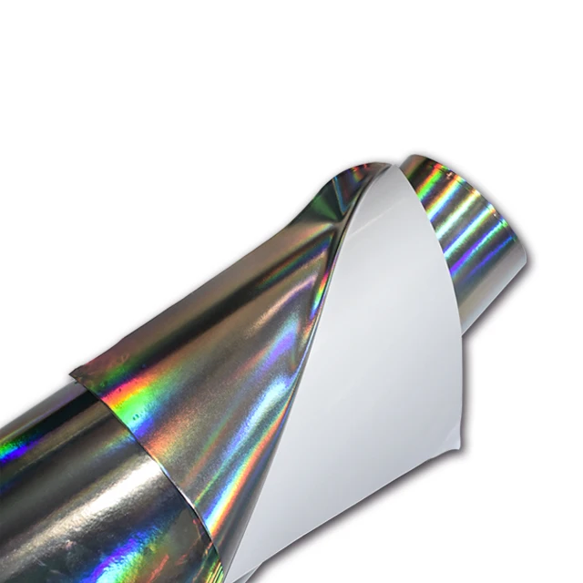 Anolly professional manufacturer laser printing self adhesive film pvc holographic vinyl