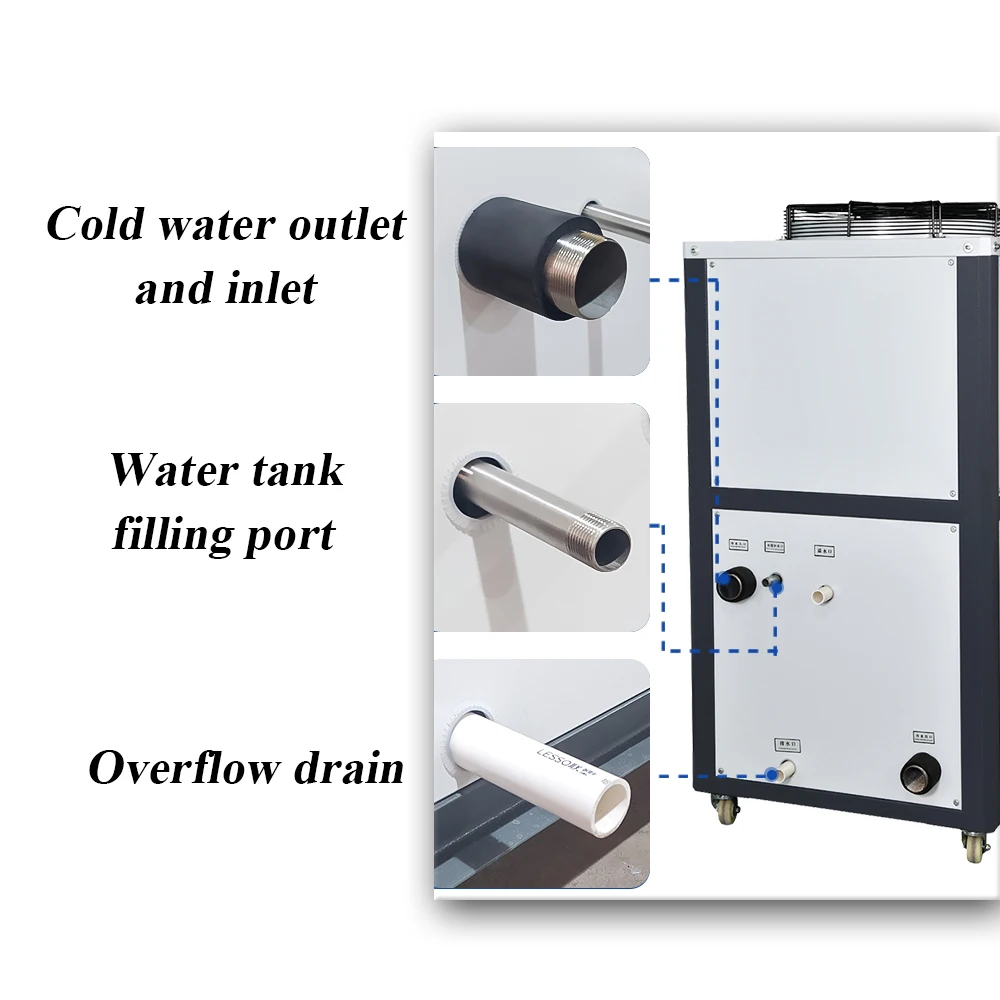 Customize 60L R220 R404A R507 r407c Plastic Processing Industrial Water Chiller Buy Industrial Air Cooled Water Chiller