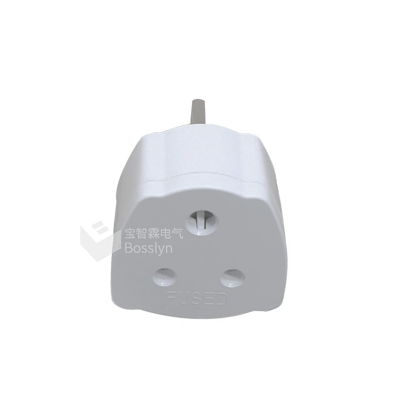 BS1363-5 standard UK to India 3 Pin Adapter Plug with 5/13A Fused