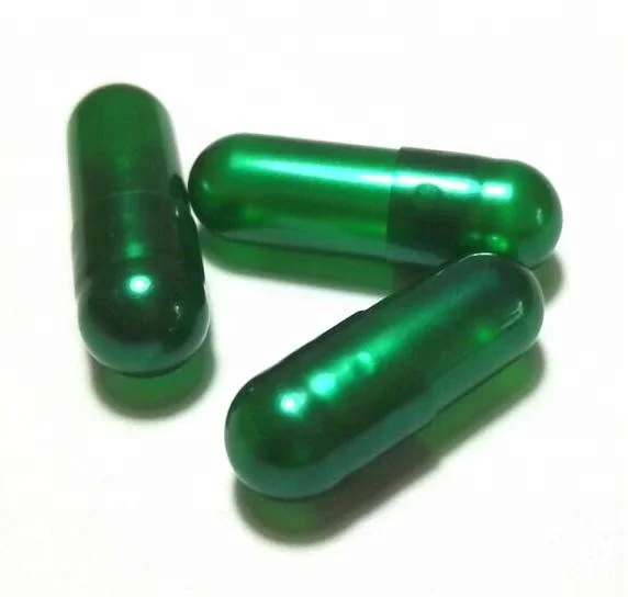 Different sizes Color Gelatin Empty Gold Capsules