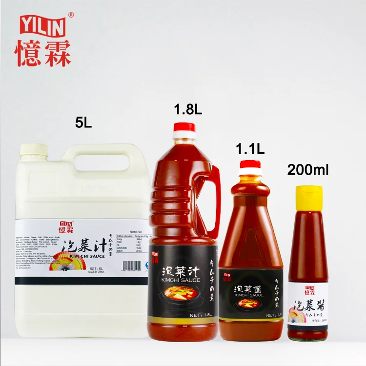 IFS BRC HACCP Certificated OEM Factory Wholesale Price Restaurant Spicy Radish Pickled Cabbage Paste Kimchi Sauce