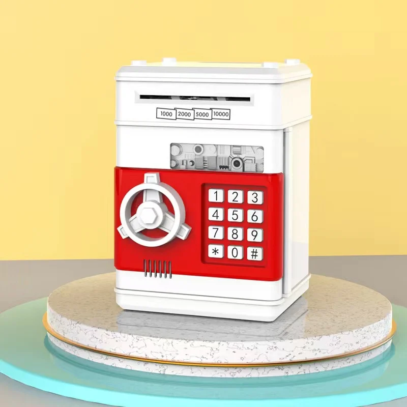 Hotsale USA Electronic Piggy Bank Safe Money Box Children Digital Coins Cash Saving Safe Deposit Atm piggy bank