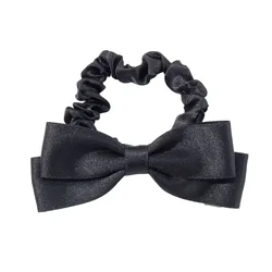Gordon Ribbon Wholesale 5 mm Hair Scrunchies with Bow Solid Colors Ribbon Bow No Damage For Girls Women From China Supplier