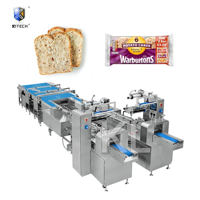 KL Customized Automatic Slicing Lines for Bread Bun Packaging