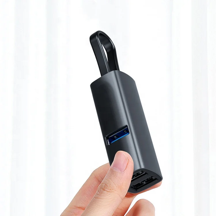 Алюминиевая сковорода для мини-запоминающий USB Тип C 5 в 1 высокая скорость передачи данных приемник 3,0 + 2,0 3 порта адаптер для ноутбука Macbook PC