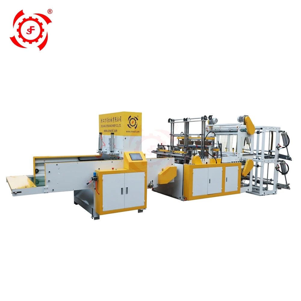 Automatic High Speed Biodegradable Corn Starch Polythene Plastic PE HDPE T-shirt Shopping Nylon Carry Bag Making Machine Price