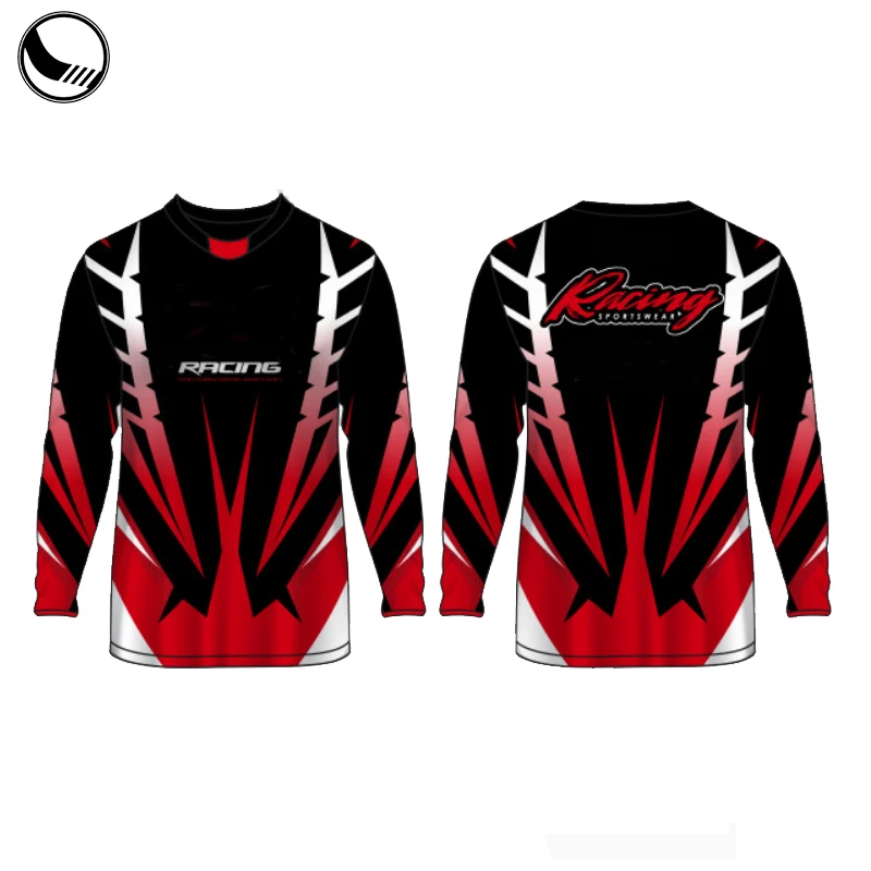 custom design sublimation racing bmx jersey