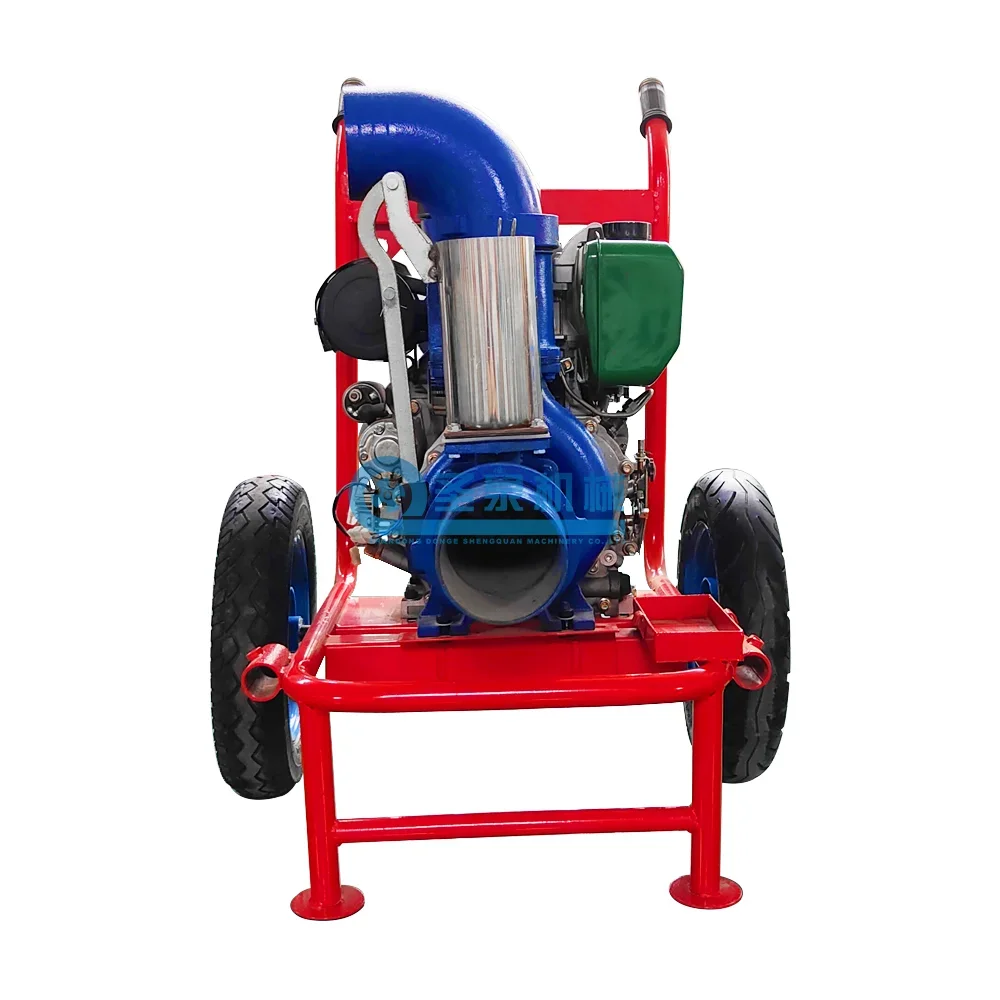 Household small air-cooled diesel engine sprinkler pump hand press centrifugal pump diesel power driven set