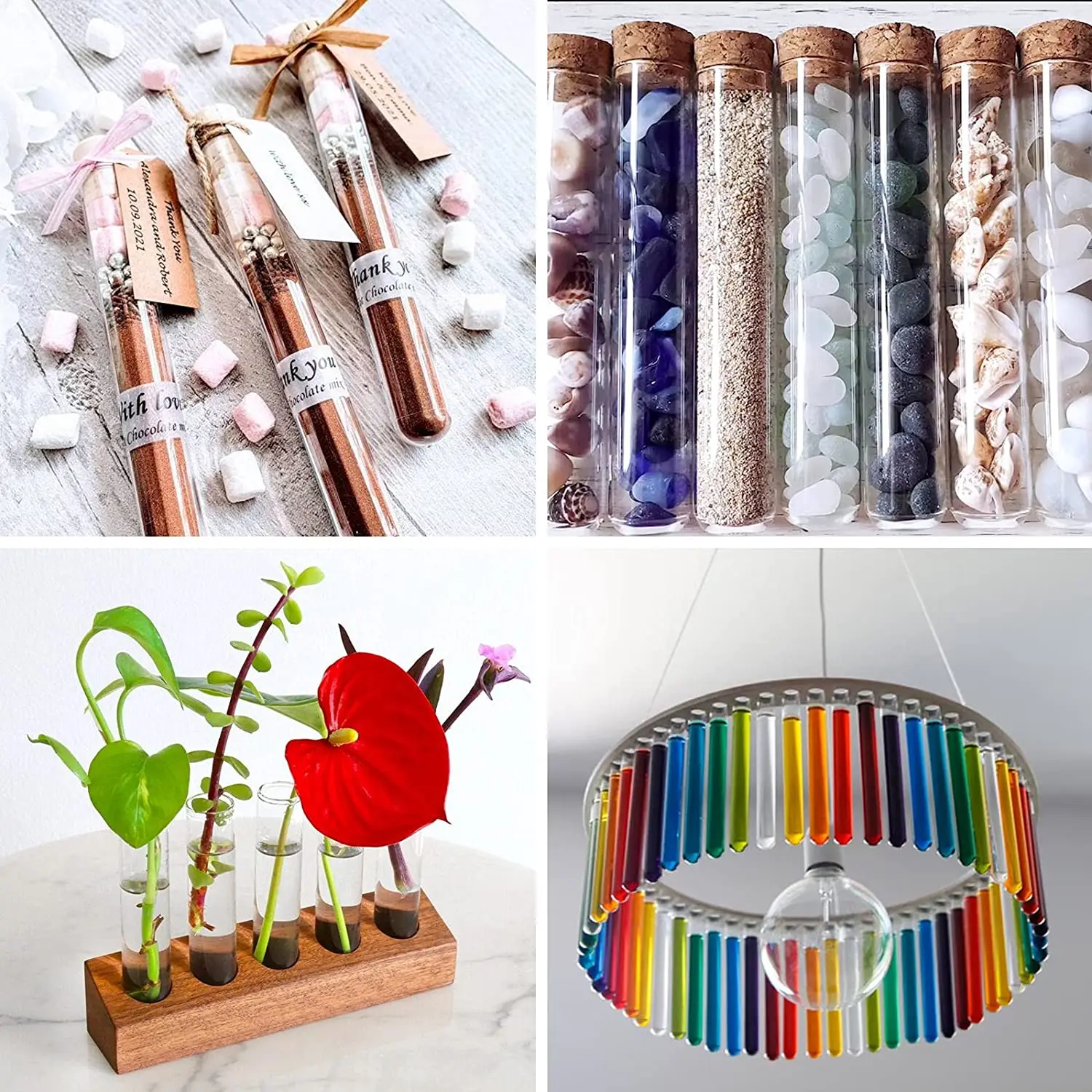 High borosilicate glass test tube bottle for candy saffron honey with bamboo lid  Candy test tube  Glass bottle with Bamboo lid