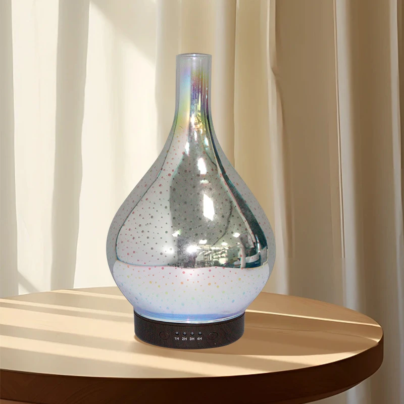 Aromatherapy Machine Electric 3D Projection Firework Baby Humidifier Glass Essential Oil Aroma Lamp Diffuser