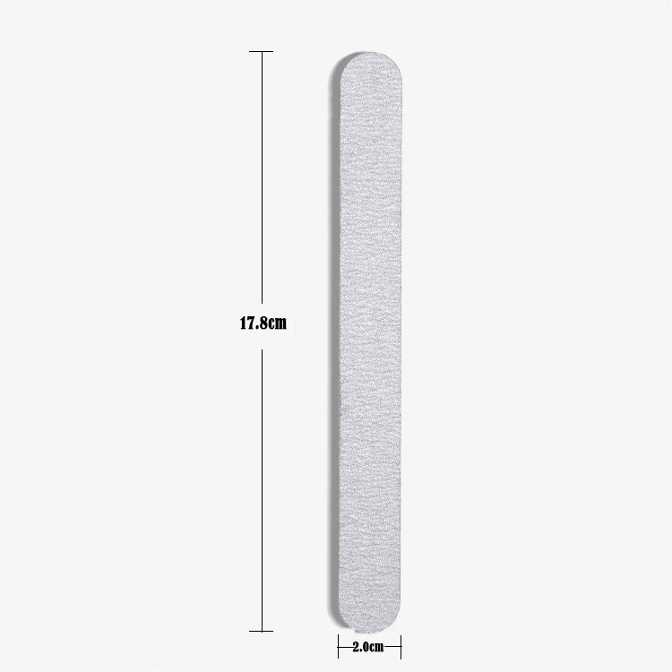 Custom nail file wholesale wooden nail files 100 180 240 grit Grey limes with private label nail art tool for salon use