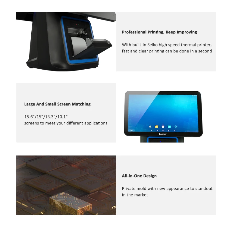 Factory Direct Sale 15.6 Inch Pos System Android Pos Machine Capacitive Touch Screen Pos System