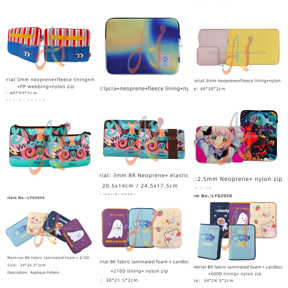 SMETA Factory Custom LOGO Neoprene Bear iPad Sleeve Fun iPad case designs padded Table Sleeve Cute iPad Air Pouch 9 10 inch