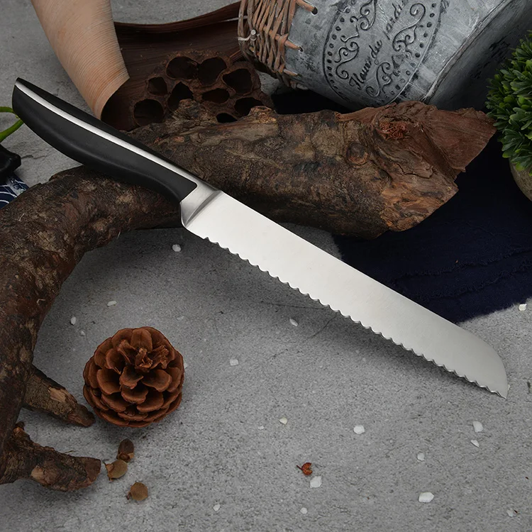 
Konoll 8 inch Stainless Steel Kitchen Bread Knife With Serrated 