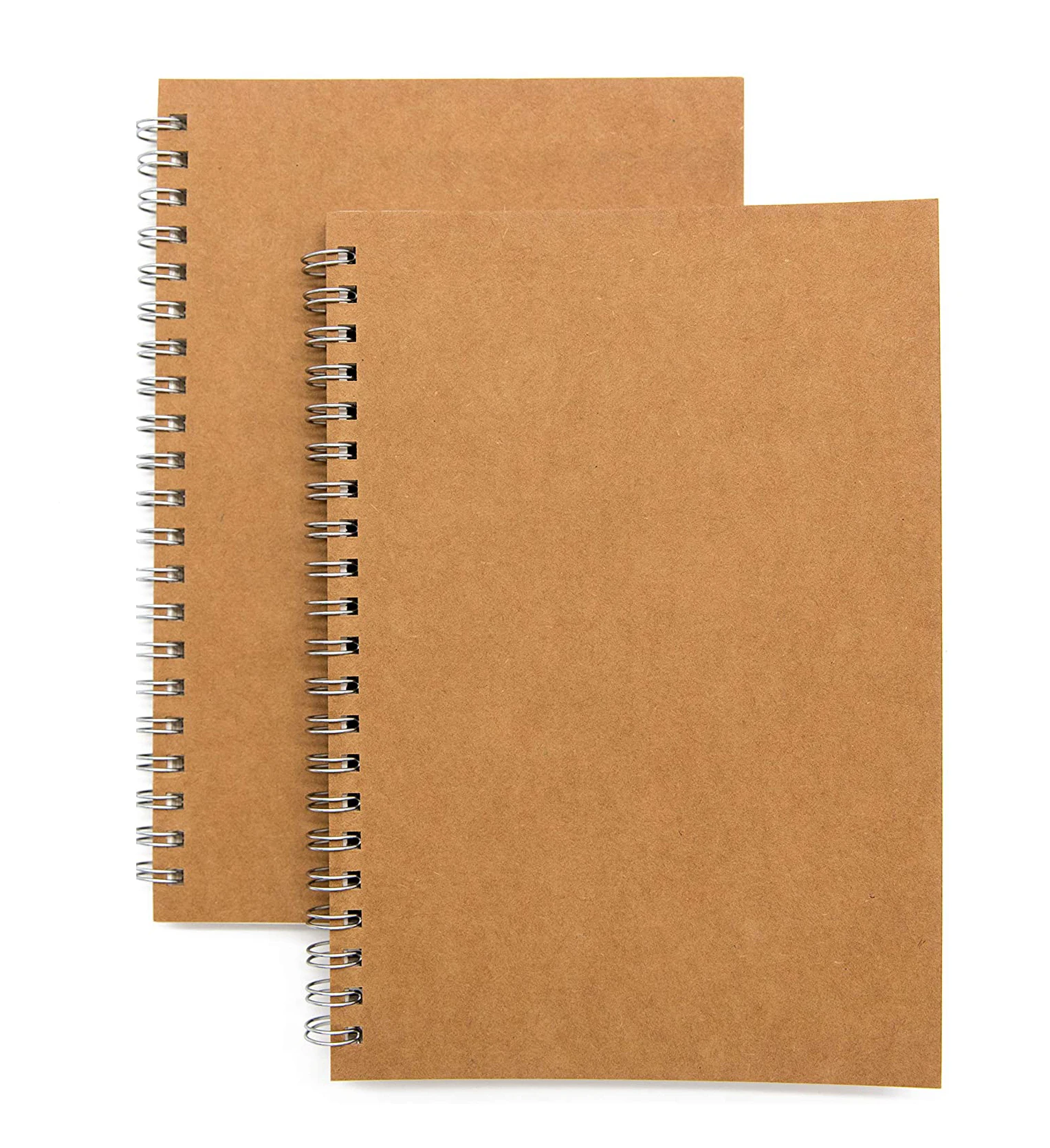 2022 Uptodate Buy Customized Printed Logo Size Journal Kraft Paper Spiral Notebook for School Office