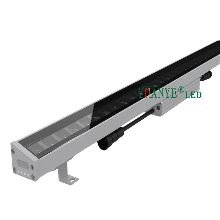 W42mm H74mm Асимметричный угловой светильник IP67 освещение для лица DMX512 PWM RGBW линейный