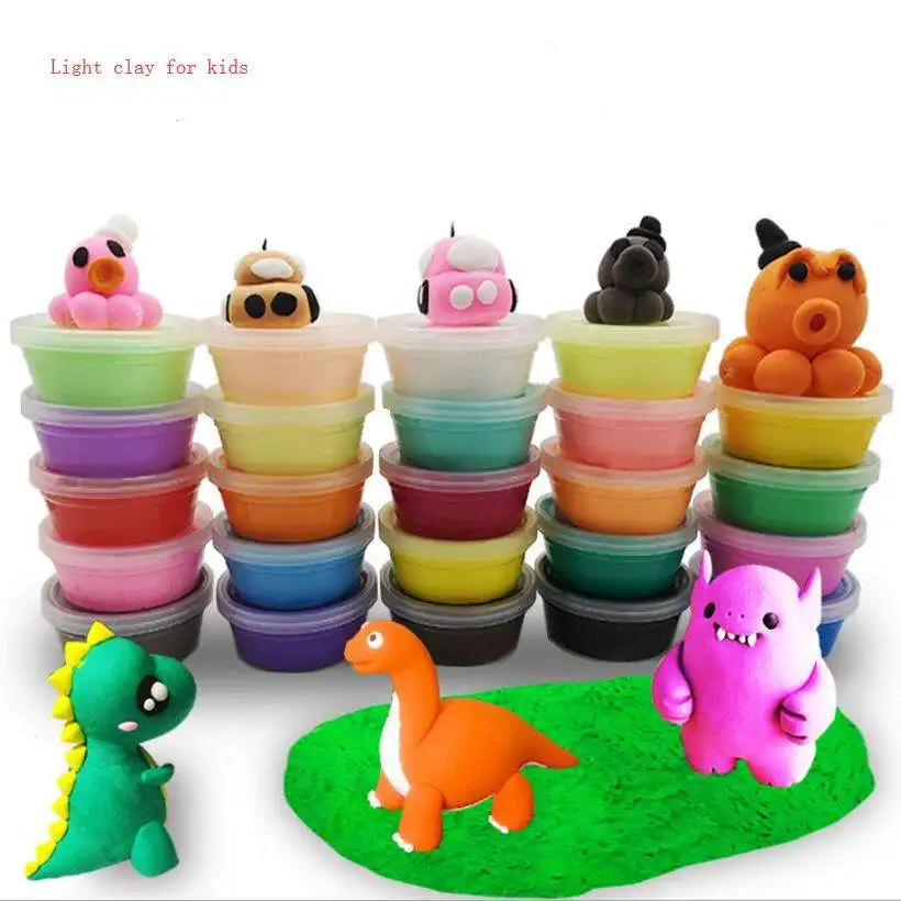 36 Colors Air Dry Foam Clay Plasticine Ultra Super Light Clay For Kids Diy