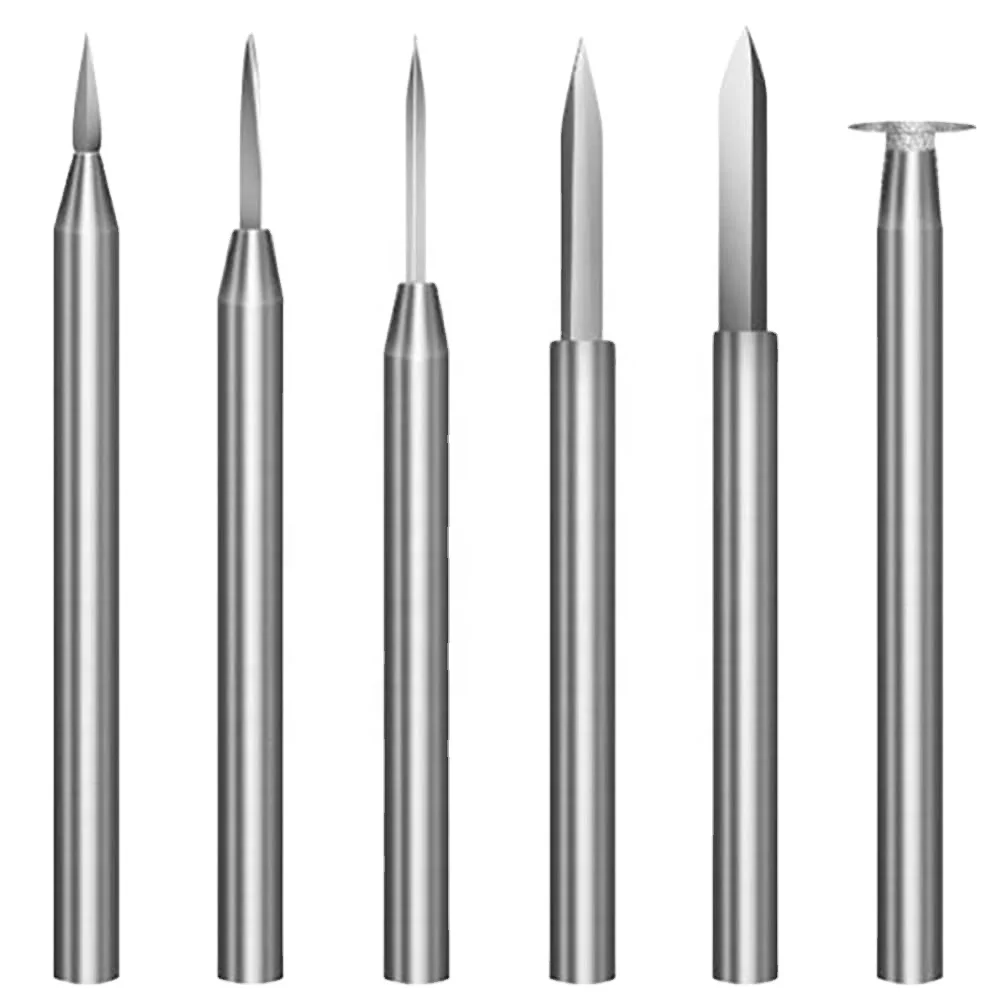 Wood Carving Drill Bits Set for Dremel Rotary Tool 6Pcs Engraving Drill Accessories Bit Wood Crafts Grinding