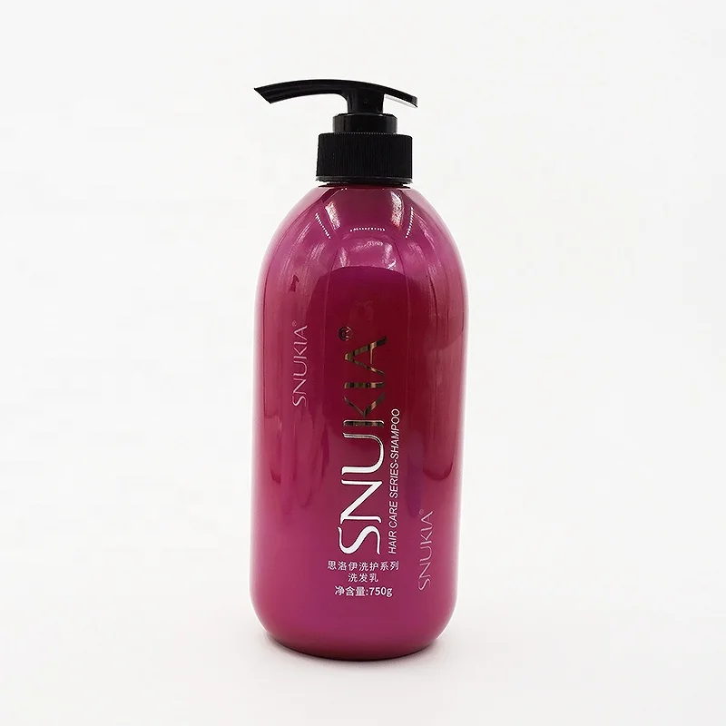 Custom 750ML 25Oz Large Capacity Modern Purple PET Empty Shampoo Bottle With Pump