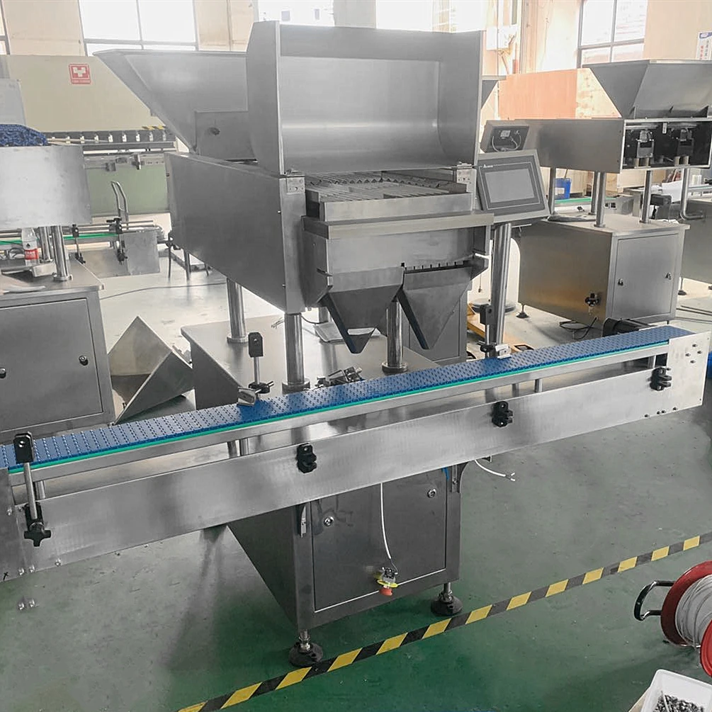 24 Channel Automatic Small Gel Capsule Bear Soft Candy Sweets Counting and Filling Machine