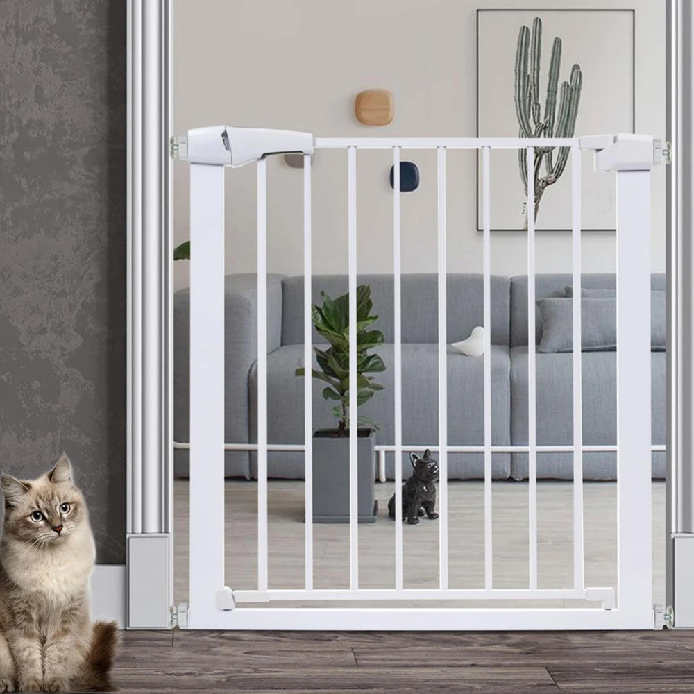 Metal pet children security baby safety gate fence for stair