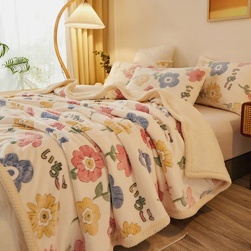 Fluffy Bedding Set Customized Bedding Set Blanket Cover Flat Bed Sheet Pillowcase Collections Fluffy Faux Fur Woven Winter Solid