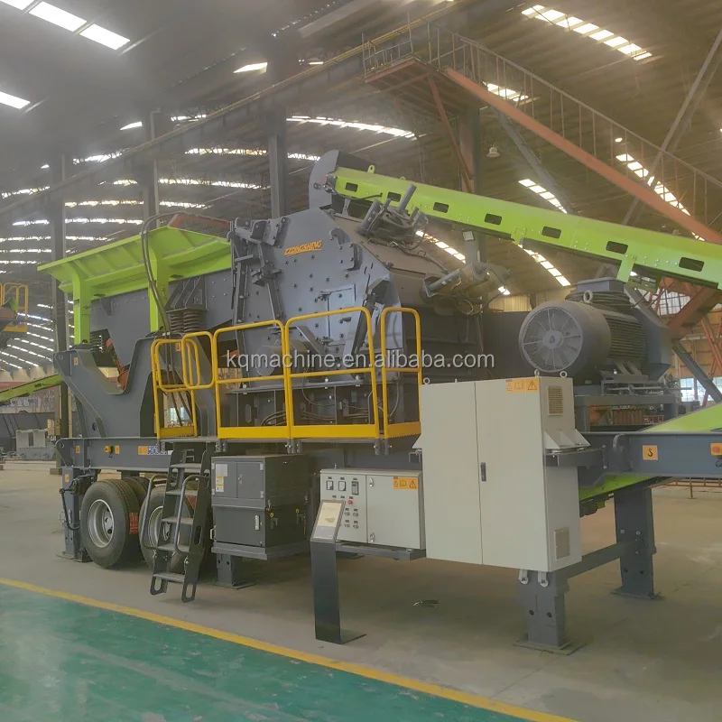 200 tonnes per hour rubber wheel mobile jaw crushing plant for granite crushing