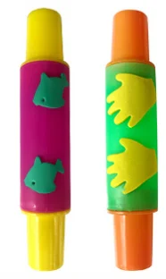 Kids Art Craft Sponge Kit Set Foam Roller Paint Flower Stamp