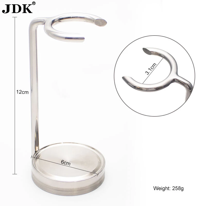 China Manufacturer JDK 304 Stainless Steel Shaving Brush Stand Shaving Kit Stand