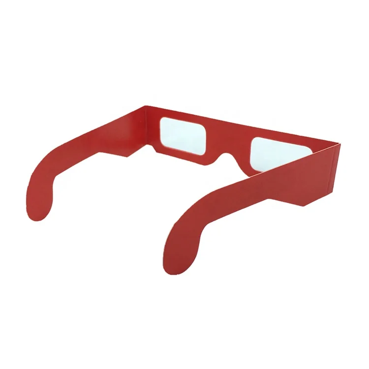 Wholesale Good Quality Disposable Paper Chromadepth 3D Glasses For 3D Pictures Viewing