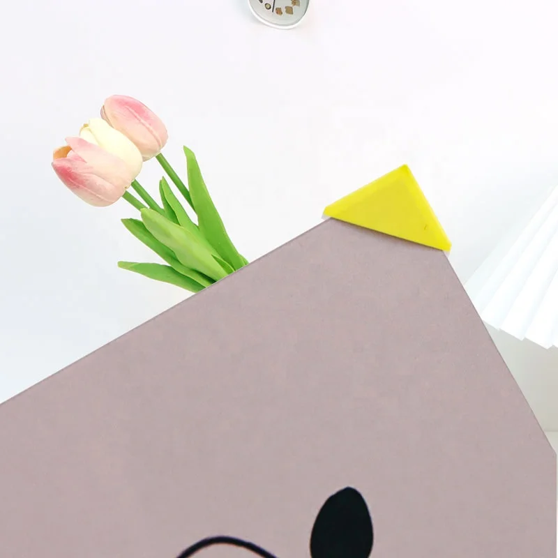 Colorful colors 360 count self-adhesive pvc transparent photo corners for scrapbooking mounting on mat boards diy