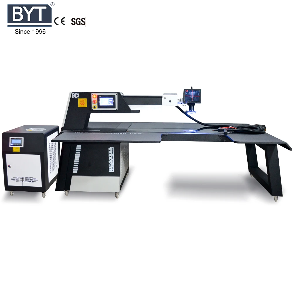 Factory sale BHJ-500W optic YAG Laser welding steel machine with NEW design working marble table